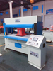 Travel Head Football Balls Die Cutting Press Machine With Rubber Roll Auto Feeding