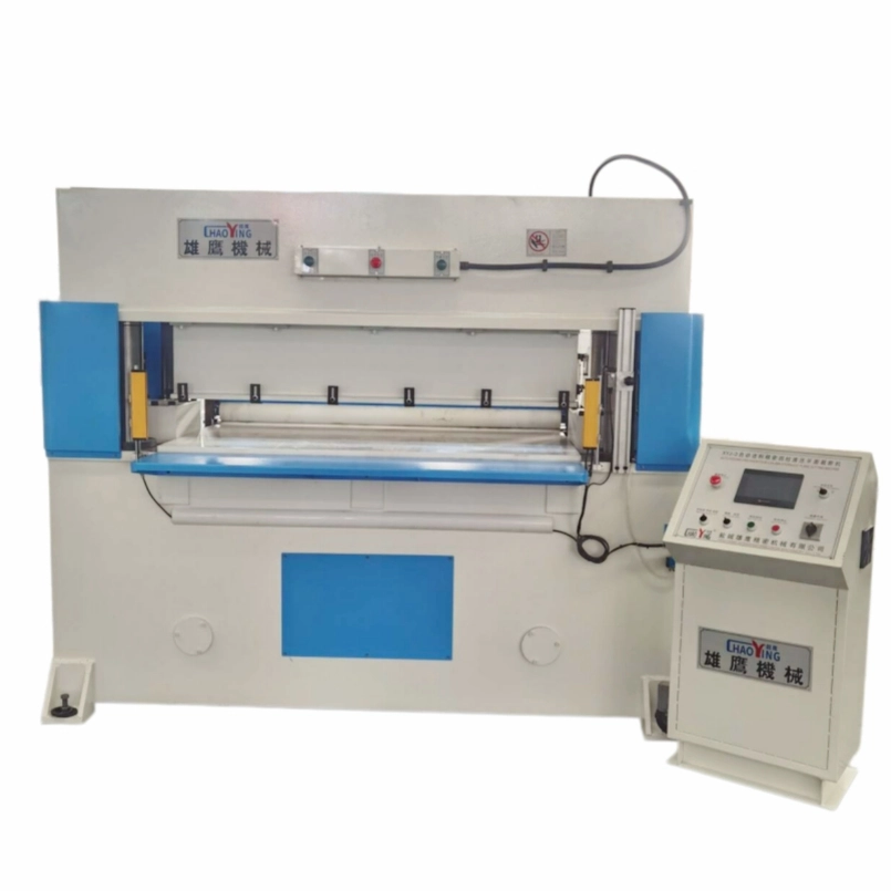 Rubber Roller Feeding 4-Column Hydraulic Die Cutting Machine