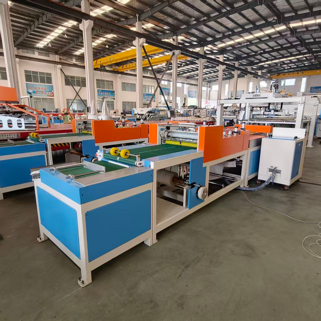 Automatic Hot Melt Adhesive Back Gluing Machine for PVC LVT Square Floor 