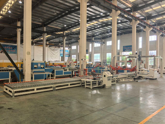 Flooring Automatic Strapping & Film Wrapping Line (2)